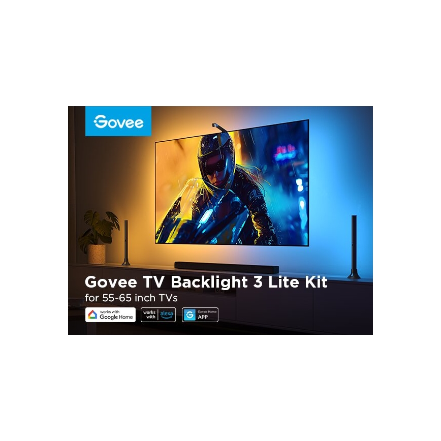 Govee - SET 2x Backlight TV 55-65" SMART LED backlight RGBICW Wi-Fi