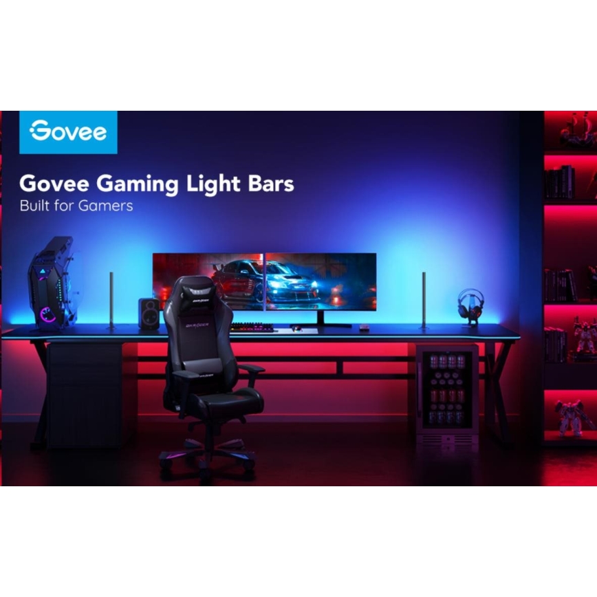 Govee - SET 2x Smart Gaming Wi-Fi LED RGBIC Panels + Smart Dual + +TC