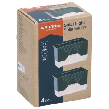 Grundig - SET 4x LED Solar wall light LED/1,2V IP44