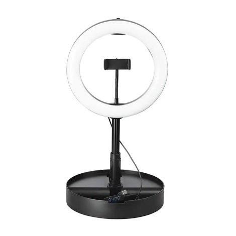 Hama - LED Dimmable ring light with a tripod LED/9,2W/5V d. 26,5 cm + remote control