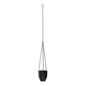 Hanging flowerpot 155x17 cm black