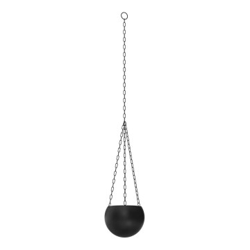 Hanging flowerpot 155x20 cm black