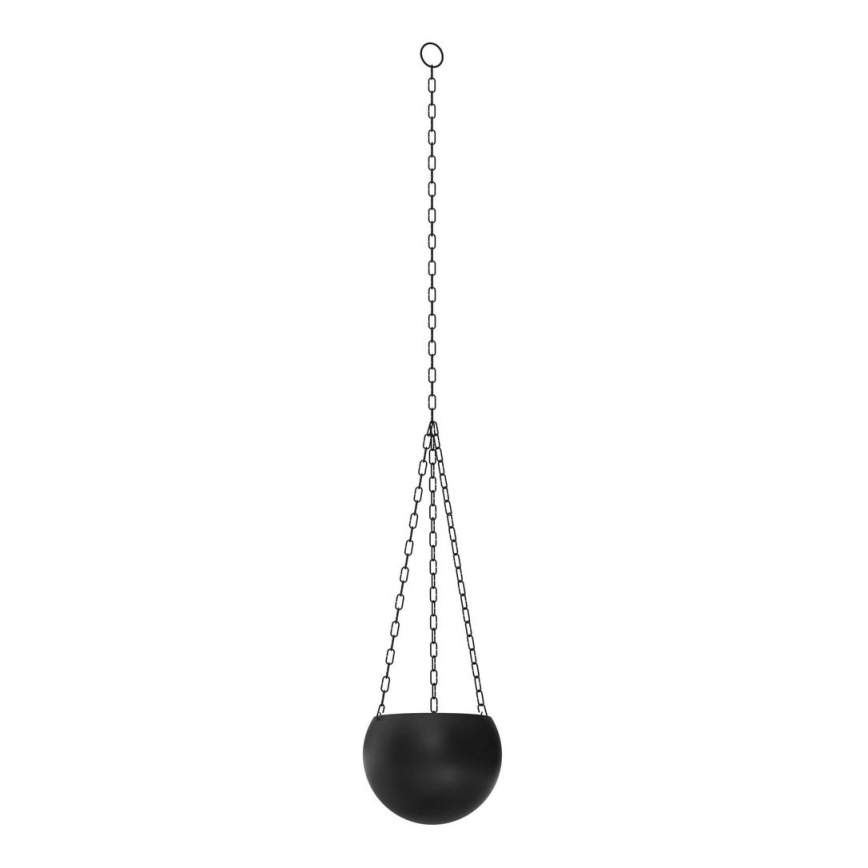 Hanging flowerpot 155x20 cm black