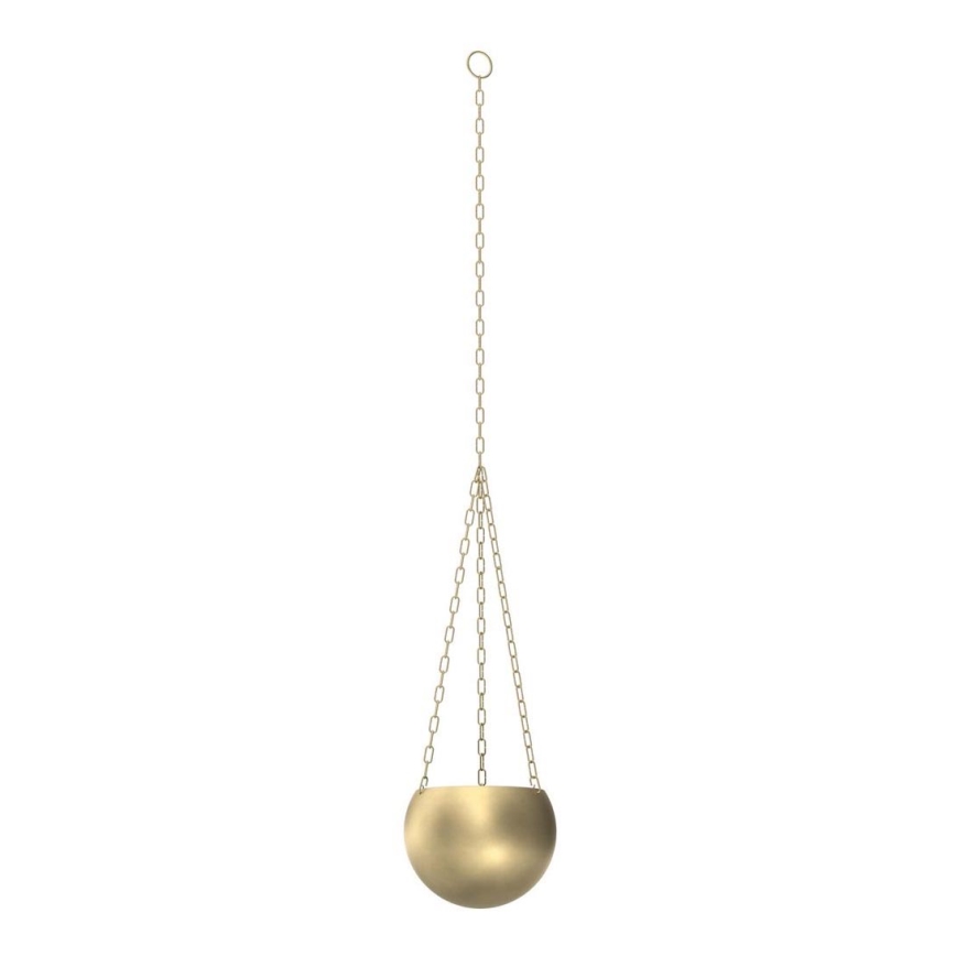 Hanging flowerpot 155x20 cm gold