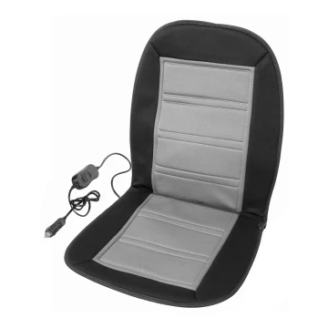 Heated seat cover with a thermostat 12V black/grey