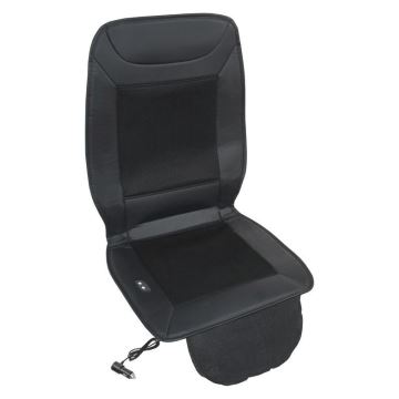 Heated seat cover with ventilation 18W/12V black