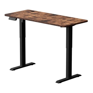 Height-adjustable desk LEVANO 140x60 cm wood/black