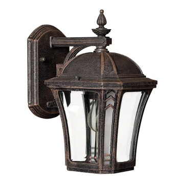 Hinkley - Outdoor wall light WABASH 1xE27/60W/230V IP44 brown