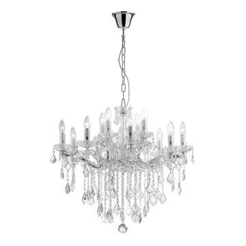 Ideal Lux - Crystal chandelier 12xE14/40W/230V