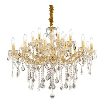 Ideal Lux – Crystal Chandelier on a string FLORIAN 18×E14/40W/230V