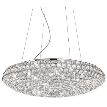 Ideal Lux - Crystal chandelier on a string KING 12xG9/40W/230V d. 65 cm chrome