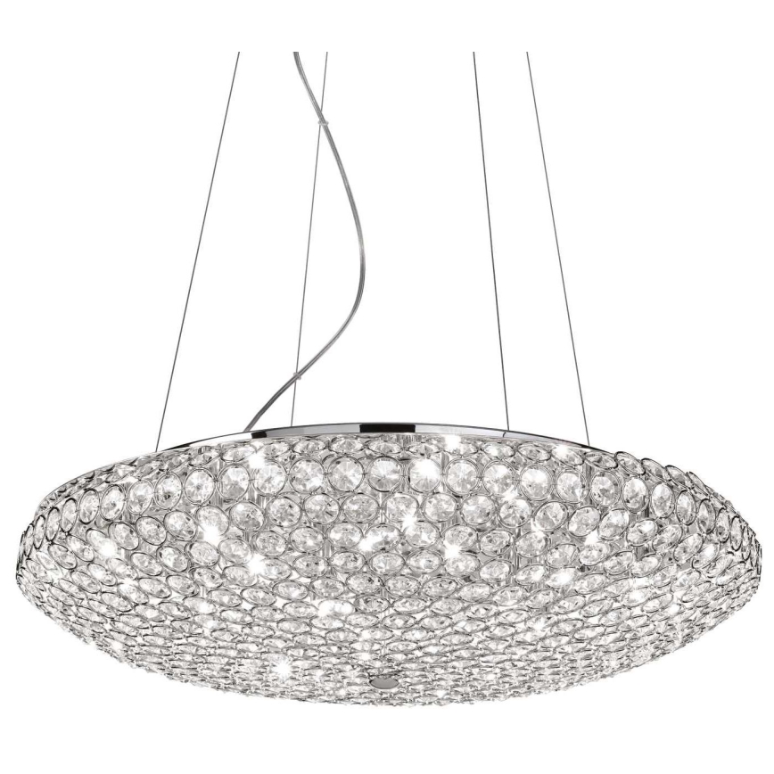 Ideal Lux - Crystal chandelier on a string KING 12xG9/40W/230V d. 65 cm chrome