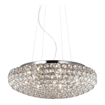 Ideal Lux - Crystal chandelier on a string KING 7xG9/40W/230V d. 46 cm chrome