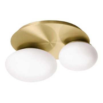 Ideal Lux - LED Ceiling light NINFEA 2xLED/9W/230V gold