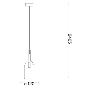 Ideal Lux - LED Chandelier on a string EMPIRE 1xG9/3W/230V