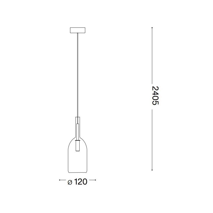 Ideal Lux - LED Chandelier on a string EMPIRE 1xG9/3W/230V