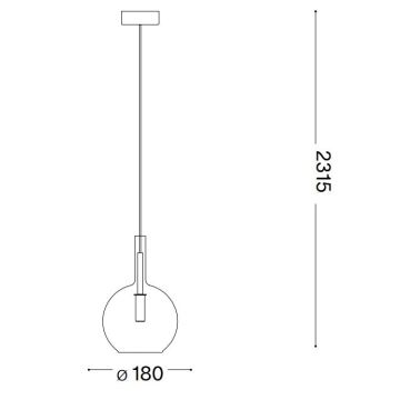 Ideal Lux - LED Chandelier on a string EMPIRE 1xG9/3W/230V