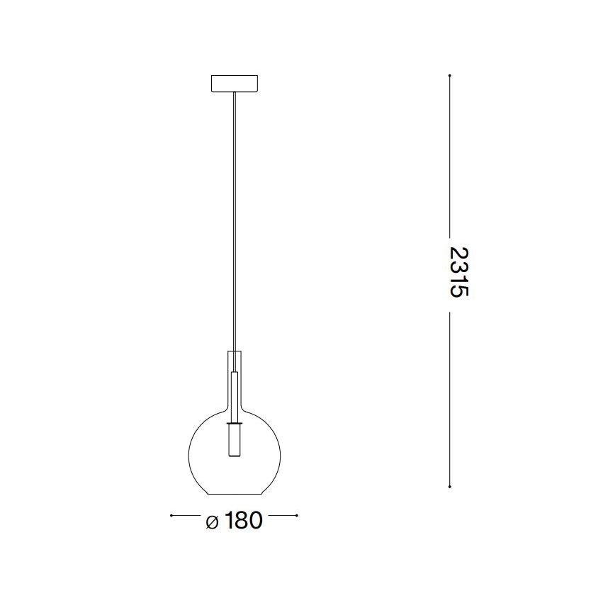 Ideal Lux - LED Chandelier on a string EMPIRE 1xG9/3W/230V