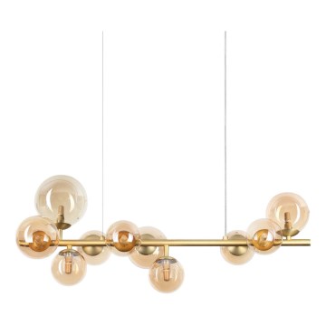 Ideal Lux - LED Chandelier on a string PERLAGE 10xG9/3W/230V gold