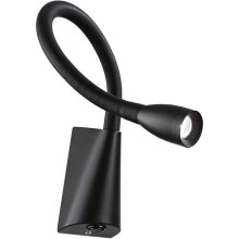 Ideal Lux - LED Flexible small lamp GOOSE LED/3W/230V black