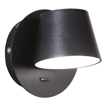 Ideal Lux - LED Wall light GIM LED/6W/230V black
