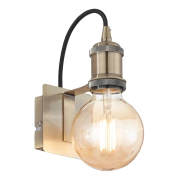 Ideal Lux - Wall lamp FRIDA 1xE27/60W/230V brass