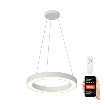 Immax NEO 07091L - LED Dimmable chandelier on a string PASTEL LED/52W/230V 60 cm white Tuya + remote control
