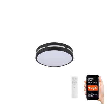 Immax NEO 07152-B30 - LED Dimmable ceiling light NEO LITE PERFECTO LED/24W/230V Wi-Fi Tuya black + remote control