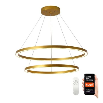 Immax NEO 07159-G80-60 - LED Dimmable chandelier on a string FINO LED/93W/230V Tuya gold + remote control