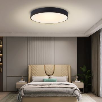 Immax NEO 07203L-LED Dimmable ceiling light RONDATE 65W/230V 3000-6000K Tuya black + remote control