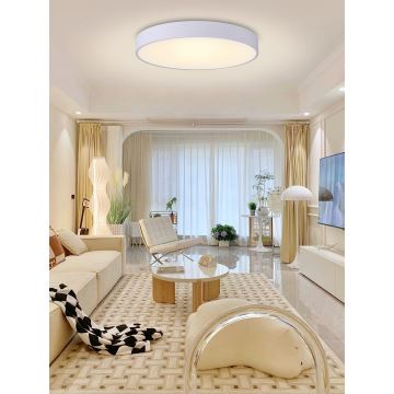 Immax NEO 07207L-LED Dimmable ceiling light RONDATE 65W/230V 3000-6000K Tuya white + remote control