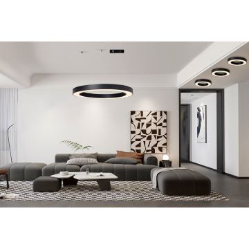 Immax NEO 07211L - LED Dimmable chandelier on a string PASTEL LED/68W/230V 2700-6500K Tuya black + remote control