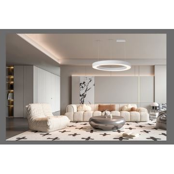 Immax NEO 07214L - LED Dimmable chandelier on a string PASTEL LED/68W/230V 2700-6500K white 95 cm Tuya + remote control