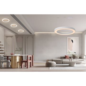 Immax NEO 07214L - LED Dimmable chandelier on a string PASTEL LED/68W/230V 2700-6500K white 95 cm Tuya + remote control