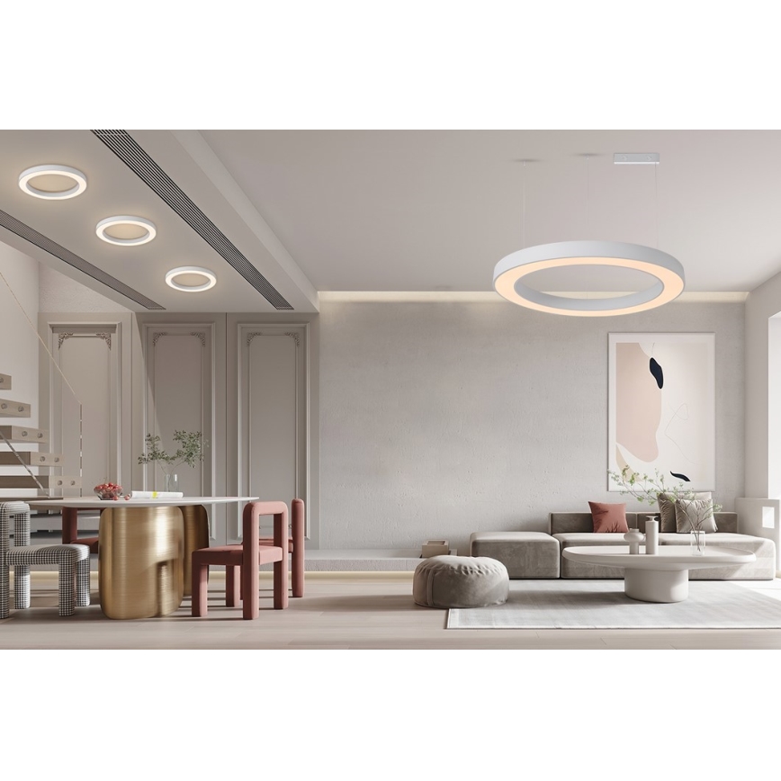 Immax NEO 07214L - LED Dimmable chandelier on a string PASTEL LED/68W/230V 2700-6500K white 95 cm Tuya + remote control