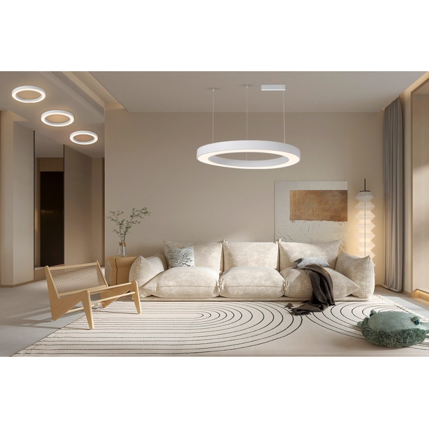 Immax NEO 07214L - LED Dimmable chandelier on a string PASTEL LED/68W/230V 2700-6500K white 95 cm Tuya + remote control