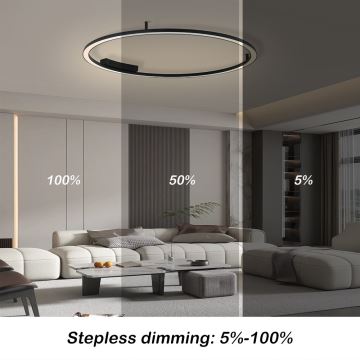 Immax NEO 07246-120 - LED Dimmable ceiling light FINO LED/72W/230V 120 cm Tuya + remote control