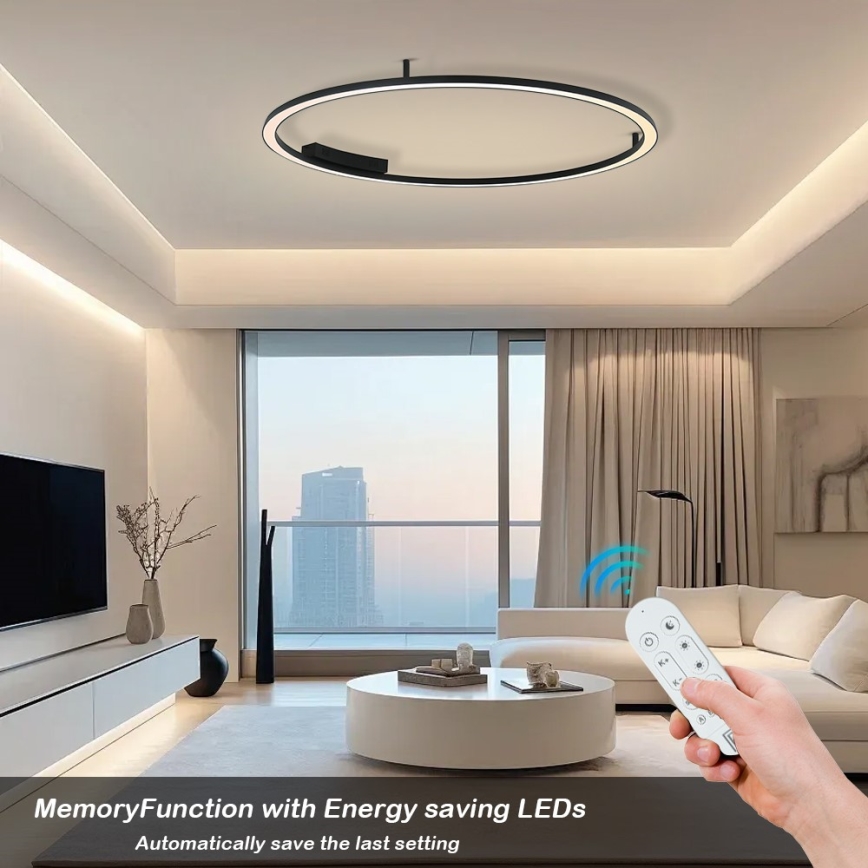 Immax NEO 07246-120 - LED Dimmable ceiling light FINO LED/72W/230V 120 cm Tuya + remote control