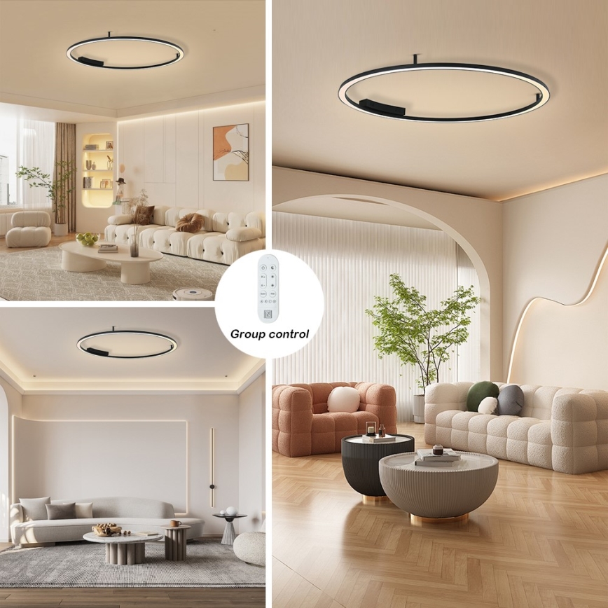 Immax NEO 07246-120 - LED Dimmable ceiling light FINO LED/72W/230V 120 cm Tuya + remote control