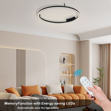 Immax NEO 07246-80 - LED Dimmable ceiling light FINO LED/55W/230V 80cm Tuya + remote control