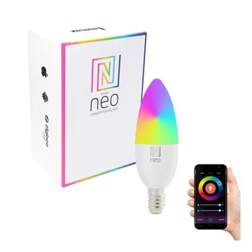 Immax NEO 07716L - LED RGB+CCT Dimmable bulb E14/5,5W/230V 2700K Wi-Fi Tuya