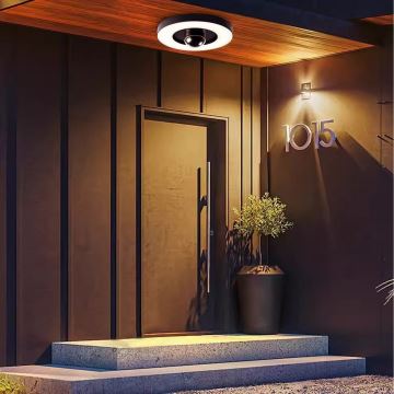 Immax NEO 07792L - LED Smart outdoor camera with a light RING 22W/230V IP44 Wi-Fi Tuya