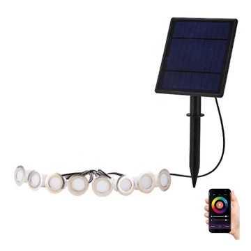 Immax NEO 07905L - LED RGB Dimmable solar light ESTRELAS 8xLED/0,25W/5V IP65 Tuya