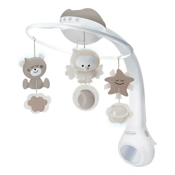 Infantino - Crib mobile with melody 3in1 3xAAA brown