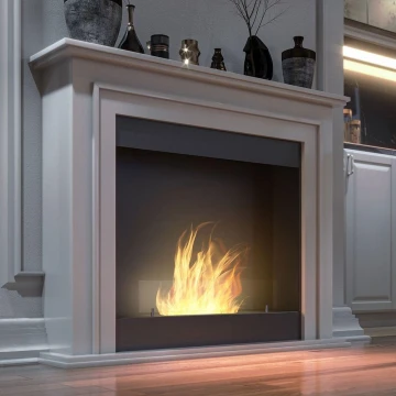 InFire - BIO fireplace 90x112,5 cm 3kW white