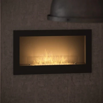 InFire - Built-in BIO fireplace 90x50 cm 3kW black