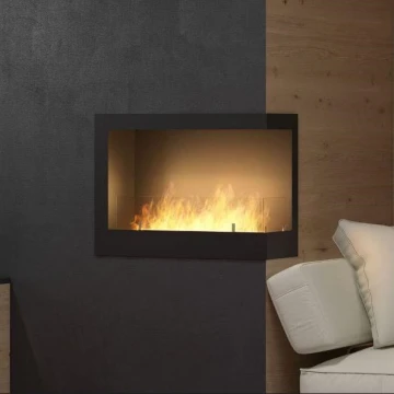 InFire - Corner BIO fireplace 45x60 cm 3kW black