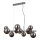 ITALUX - Chandelier on a string CANELLO 10xG9/5W/230V black