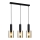 ITALUX - Chandelier on a string SARDO 3xE27/40W/230V black/gold