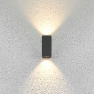 ITALUX - Outdoor wall light GENTA 2xGU10/40W/230V IP54 15 cm